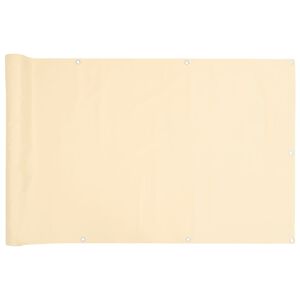 vidaXL Balkon-Sichtschutz Creme 800x120 cm PVC