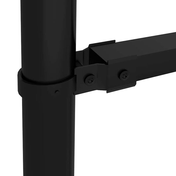 vidaXL Gartenzaun mit Speerspitze Stahl 1070 x 200 cm Schwarz