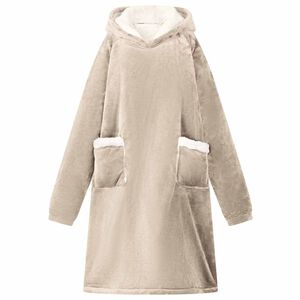 vidaXL Decken-Hoodie Beige S Fleece und Flanell