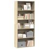 vidaXL B&uuml;cherregal Sonoma-Eiche 80x30x189 cm Holzwerkstoff