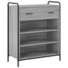 vidaXL Schuhschrank 76 x 36,5 x 93 cm Holzwerkstoff Sonoma-Grau