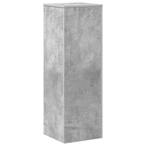 vidaXL Pflanzenst&auml;nder Betongrau 33x33x100 cm Holzwerkstoff