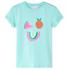 vidaXL Kinder-T-Shirt Helles Minzgr&uuml;n 140