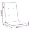 vidaXL Gartenstuhlauflagen f&uuml;r Hochlehner 4Stk. Creme 120x50x2cm Stoff