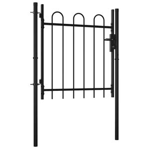 vidaXL Einzelt&uuml;r-Gartentor BOXTEL mit B&uuml;gelaufsatz 100 x 75 cm