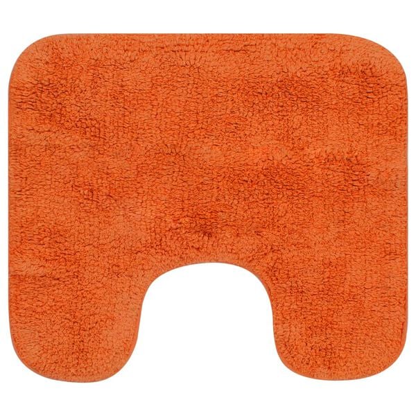 vidaXL Badematten-Set 3-tlg. Stoff Orange