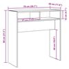 vidaXL Konsolentisch Altholz-Optik 78x30x80 cm Holzwerkstoff