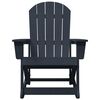 vidaXL Adirondack-Schaukelstuhl Marineblau 73,5 x 92 x 90cm HDPE