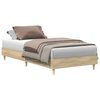 vidaXL Bettrahmen Sonoma-Eiche 80 x 200 cm Holzwerkstoff