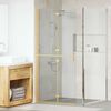 vidaXL Walk-in Duschwand Gold 90 x 6.5 x 190 cm Energiesparendes Glas