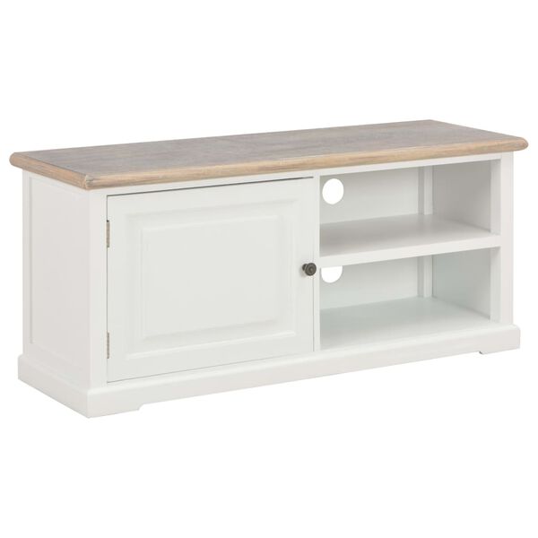 vidaXL TV-Schrank Weiß 90x30x40 cm Holz