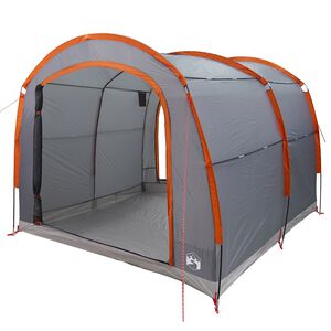 vidaXL Zelt 268 x 240 x 191 cm Wasserdicht Grau und Orange Polyester