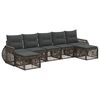 vidaXL Gartensofa-set 7 pcs Grau und Dunkelgrau Poly-Rattan