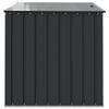 vidaXL Gartenlagerbox Schwarz 101,5 x 107 x 100 cm Stahl