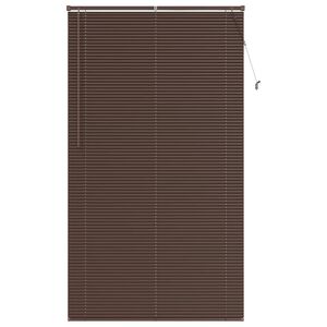 vidaXL Venetianer Jalousie Dunkelbraun mit Muster 213 x 120 cm PVC