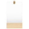 vidaXL Wandspiegel Kiefer Massivholz 23x39,5 cm