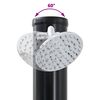 vidaXL Outdoordusche mit Solar Schwarz 217 cm PVC und Aluminium