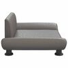 vidaXL Hundebett Grau 70x45x28 cm Kunstleder