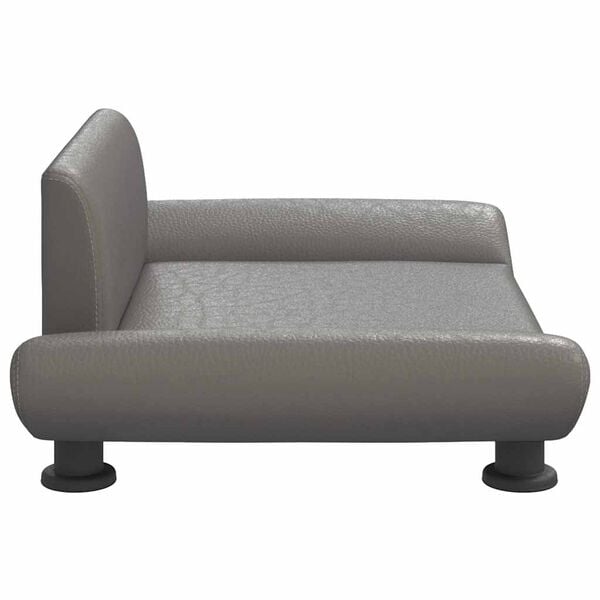 vidaXL Hundebett Grau 70x45x28 cm Kunstleder