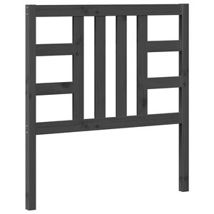 vidaXL Kopfteil Grau 96x4x100 cm Massivholz Kiefer