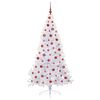 vidaXL K&uuml;nstlicher Weihnachtsbaum Wei&szlig; 180 cm PVC und Stahl