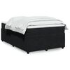 vidaXL Boxspringbett mit Matratze Schwarz 120x190 cm Samt