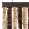 vidaXL Fliegenvorhang Beige und Hellbraun 100x230 cm Chenille