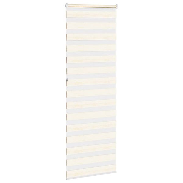 vidaXL Zebrarollo Marmorbeige 90x230 cm Stoffbreite 85,9 cm Polyester