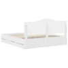 vidaXL Bettrahmen mit Schubladen Wei&szlig; 180 x 200 cm Ingenieurs Holz