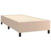 vidaXL Boxspringbettgestell Cappuccino-Braun 100x200 cm Kunstleder