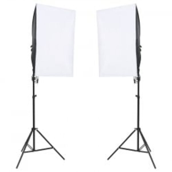 vidaXL Fotostudio-Set mit Beleuchtung, Hintergrund und Reflektor