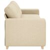 vidaXL 3-Sitzer-Sofa Creme 180 cm Stoff
