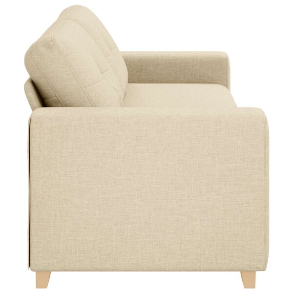 vidaXL 3-Sitzer-Sofa Creme 180 cm Stoff