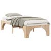 vidaXL Bettrahmen Braun 75 x 190 cm Massives Kiefernholz