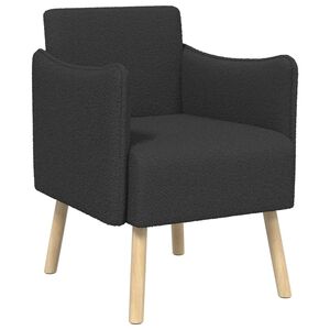 vidaXL Akzentstuhl Dunkelgrau Boucl&eacute;