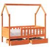vidaXL Kinderbett mit Schubladen 80x170 cm Massivholz Kiefer