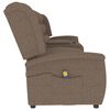 vidaXL 4-Sitzer Massagesessel mit Getr&auml;nkehalter Taupe