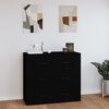 vidaXL Sideboard Schwarz 80x33x70 cm Holzwerkstoff