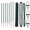 vidaXL Sechseckzaun mit Pfosten 10 x 1,4 m PVC-beschichteter Stahl
