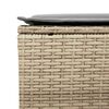 vidaXL 4-tlg. Garten-Sofagarnitur mit Kissen Beige Poly Rattan