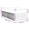 vidaXL Boxspringbett mit Matratze Dunkelblau 100x200 cm Samt