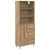 vidaXL Highboard Artisan-Eiche 69,5 x 32,5 x 180 cm Holzwerkstoff