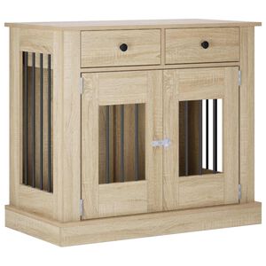 vidaXL Hundek&auml;figm&ouml;bel Sonoma-Eiche 90 x 47,5 x 80 cm Holzwerkstoff