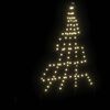 vidaXL LED Weihnachtsbaum mit Erdspie&szlig;en Warmes Wei&szlig; 182 cm Metall