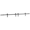 vidaXL Schiebet&uuml;rbeschlag-Set 427 cm Stahl Schwarz