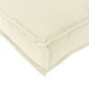 vidaXL Kissen Creme 120 x 40 x 12 cm Oxford-Stoff