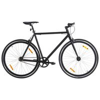 vidaXL Fahrrad mit Festem Gang Schwarz 700c 59 cm