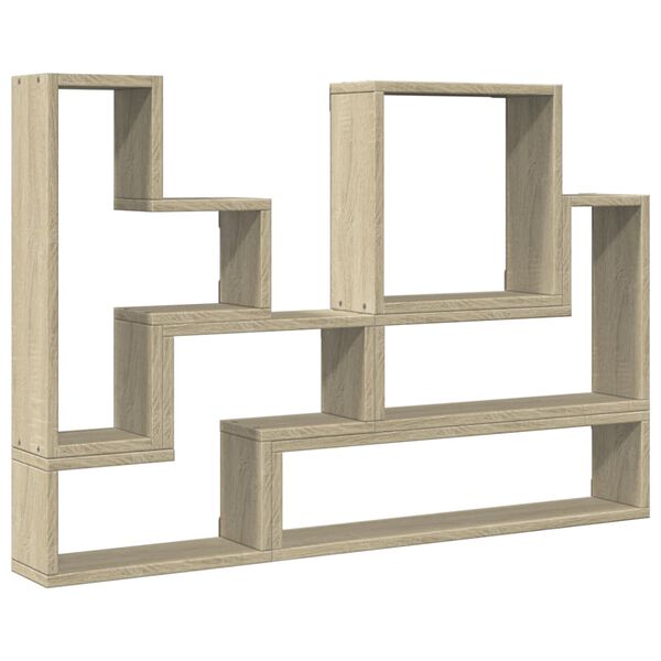 vidaXL Wandregal Sonoma-Eiche 96x12x64 cm Holzwerkstoff