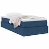 vidaXL Aufbewahrungsbett mit Matratze Blau 90 x 190 cm Polyester