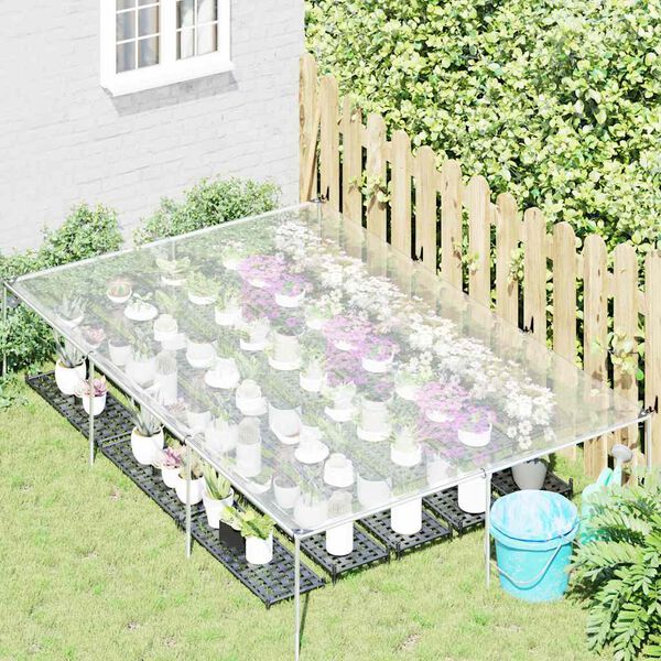 vidaXL Transparente Plane mit &Ouml;sen 2x3 m Polyethylen